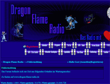 Tablet Screenshot of dragon-flame-radio.com
